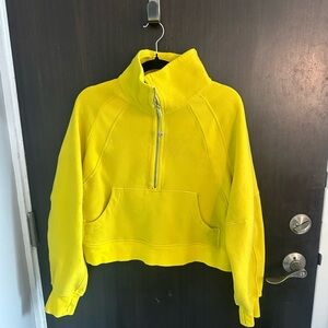 Bright Yellow Half-Zip Pullover
